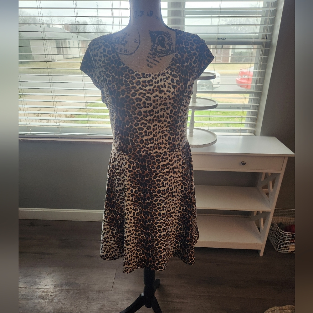 Cheetah Print Dress Size Large